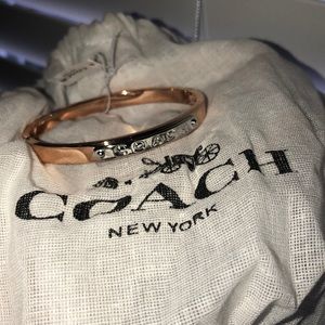 COACH Gold bangle bracelet